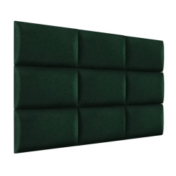 Upholstered Wall Panel Headboard Plush Velvet Velour Dark Green