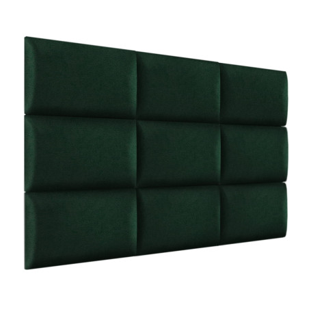 Upholstered Wall Panel Headboard Plush Velvet Velour Dark Green