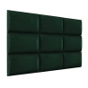 Upholstered Wall Panel Headboard Plush Velvet Velour Forest Green