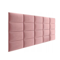 Upholstered Wall Panels Headboard Plush Velvet Velour Pink