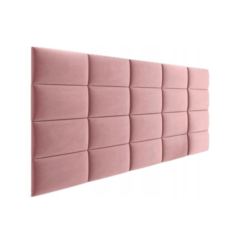 Upholstered Wall Panels Headboard Plush Velvet Velour Blush Pink