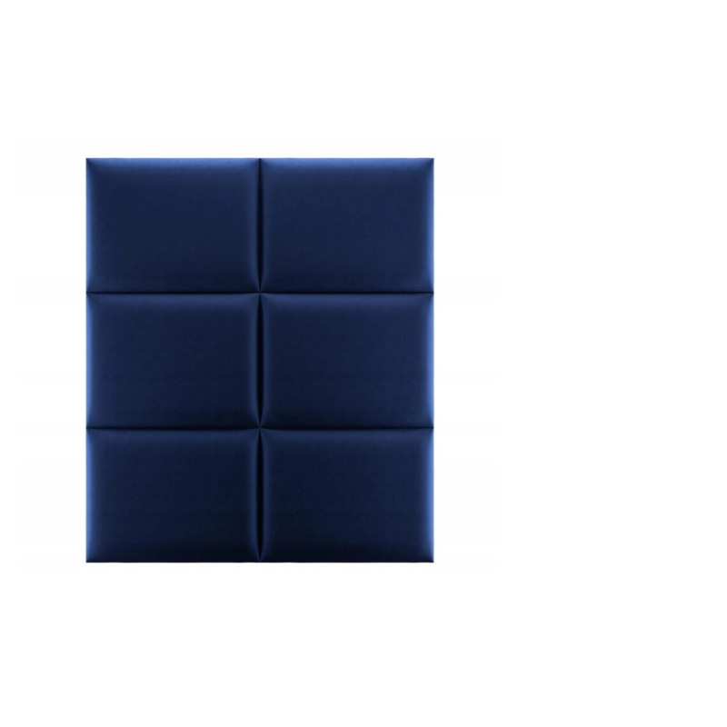 Upholstered Wall Panels Headboard Plush Velvet Velour Navy Blue