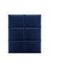 Upholstered Wall Panels Headboard Plush Velvet Velour Navy Blue