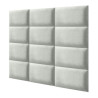 Upholstered Wall Panels Headboard Plush Velvet Velour Grey