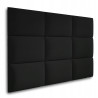 Upholstered Wall Panels Headboard Plush Velvet Velour Black